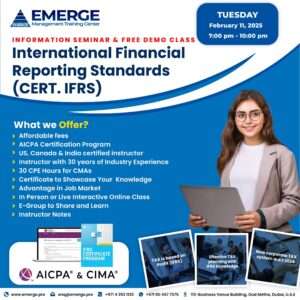 International Financial Reporting System IFRS Dubai UAE